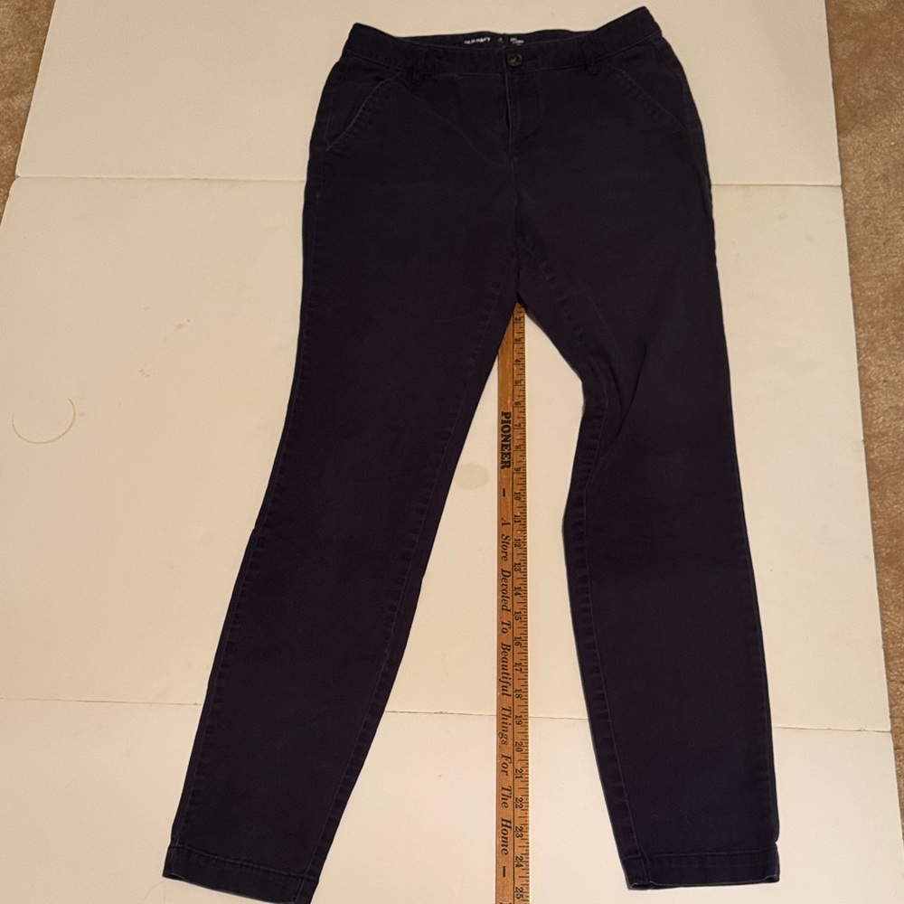 Women’s Old Navy Dark Navy Straight-Leg Pants Size 4 Tall